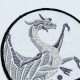 Monochrome Dragon ITH Coaster