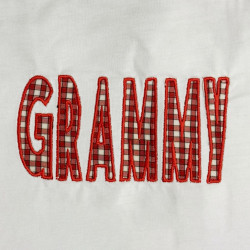 Grammy Applique Embroidery Design