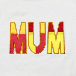 Mum Applique Embroidery Design