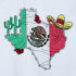 Mexico Flag and Map