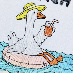 Beach Please Funny Duck Saying