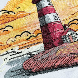 Light House On Sea Shore