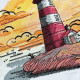 Light House On Sea Shore