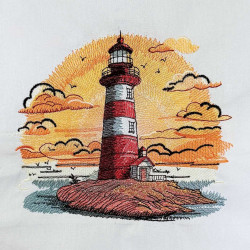 Light House On Sea Shore