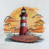 Light House On Sea Shore