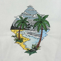 Palm Tree On Beach