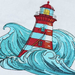 Light House In The Ocean