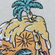 Beach Scene On Glass