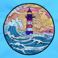 Light House and Ocean Waves