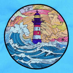 Light House and Ocean Waves