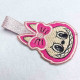 Pink Bow Furry Animal Doll Face Pink Bow Furry Animal Doll Face