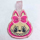 Pink Bow Furry Animal Doll Face Pink Bow Furry Animal Doll Face