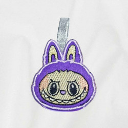 Purple Furry Animal Doll Face