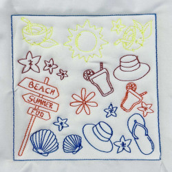 Beach Summer Fun Block