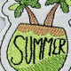 Summer Coconut Drink ITH Key Fob
