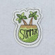 Summer Coconut Drink ITH Key Fob