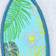 Floral Surf Board ITH Bookmark