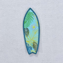 Floral Surf Board ITH Bookmark