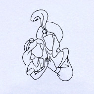 Aladdin With Princess Line Art
