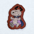 Happy Vampire Dog Keyfob
