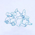 Koala and Kid Line Art