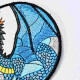 Blue And Gold Dragon ITH Coaster