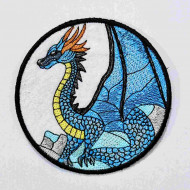 Blue And Gold Dragon ITH Coaster