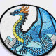 Blue And Gold Dragon ITH Coaster