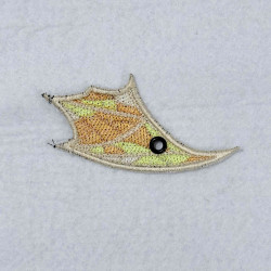 Stained Glass Dragon Shoe Wing