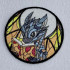 Studious Stained Glass Baby Dragon ITH Coaster