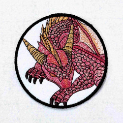 Sleeping Horned Dragon ITH Coaster