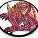 Sleeping Horned Dragon ITH Coaster