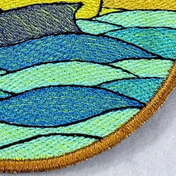 Beach View Surfboard ITH Bookmark