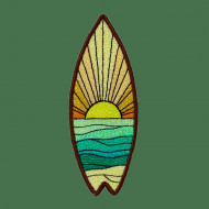Beach View Surfboard ITH Bookmark