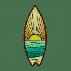 Beach View Surfboard ITH Bookmark