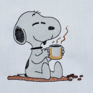 Nosey Dog With Coffee