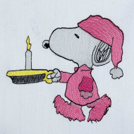 Sleepy Nosey Dog In Pajamas