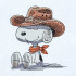Cowboy Nosey Dog