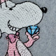 Nosey Dog as Pink Panther