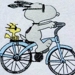 Nosey Dog On Bicycle