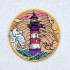 Lighthouse ITH Coaster