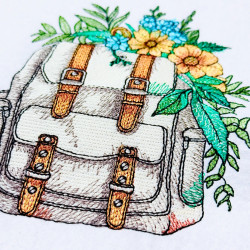 Floral School Bag