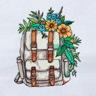 Floral School Bag
