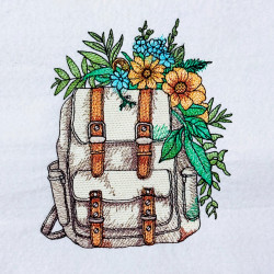Floral School Bag