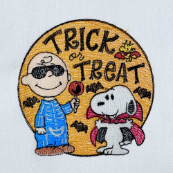 Trick or Treat Child and Dog