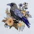 Floral Raven
