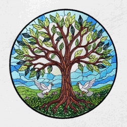 Tree Of Life Stained Glass Art