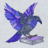 Spooky Raven On Book