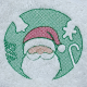 Santa Claus Face Embossed Santa Claus Face Embossed