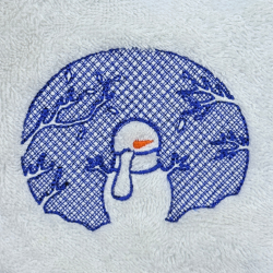 Winter Snowman Embossed 